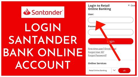 Log on to your Online Banking. . Santander online banking login